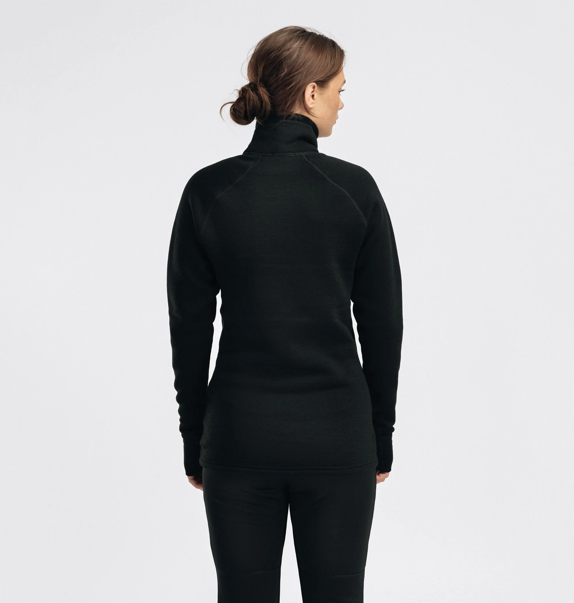 Merino Fleecewool Polo Zip Womens - Image 5