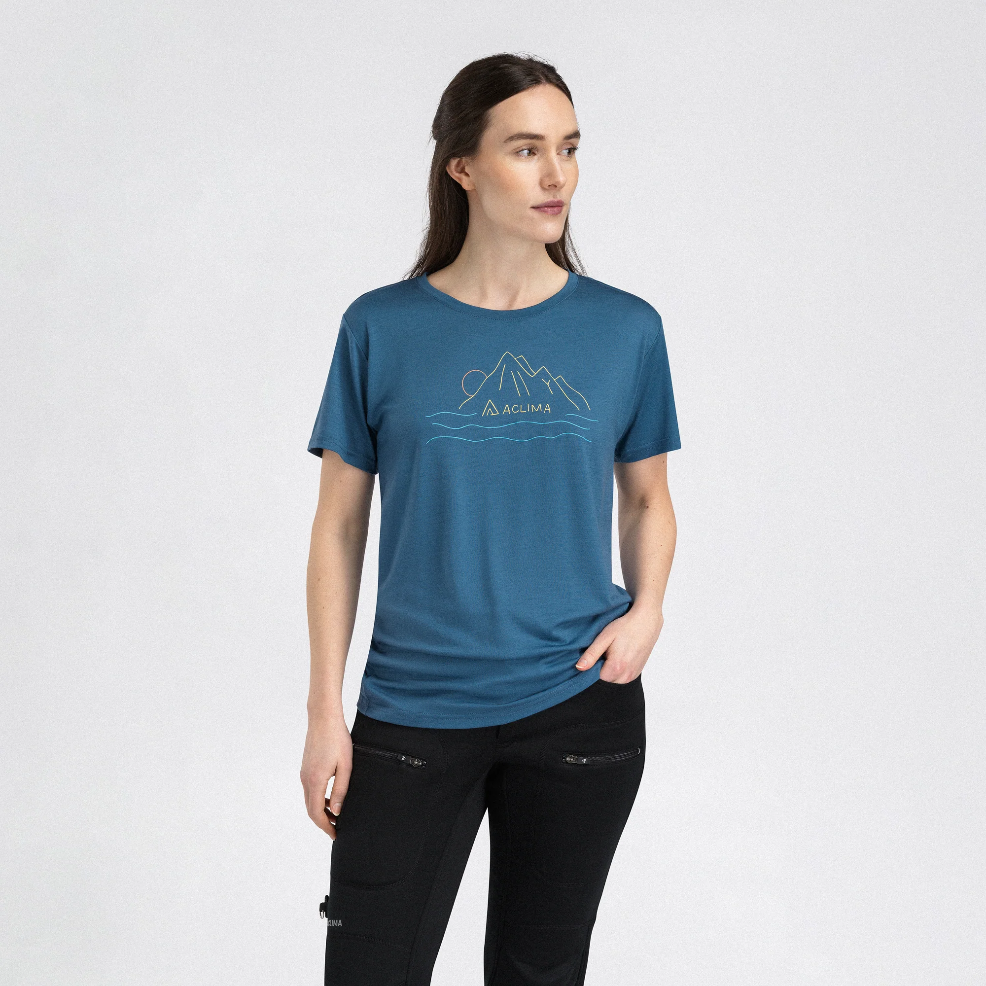 Lightwool Classic Tee Sunset ♀ (extra soft) - Image 9