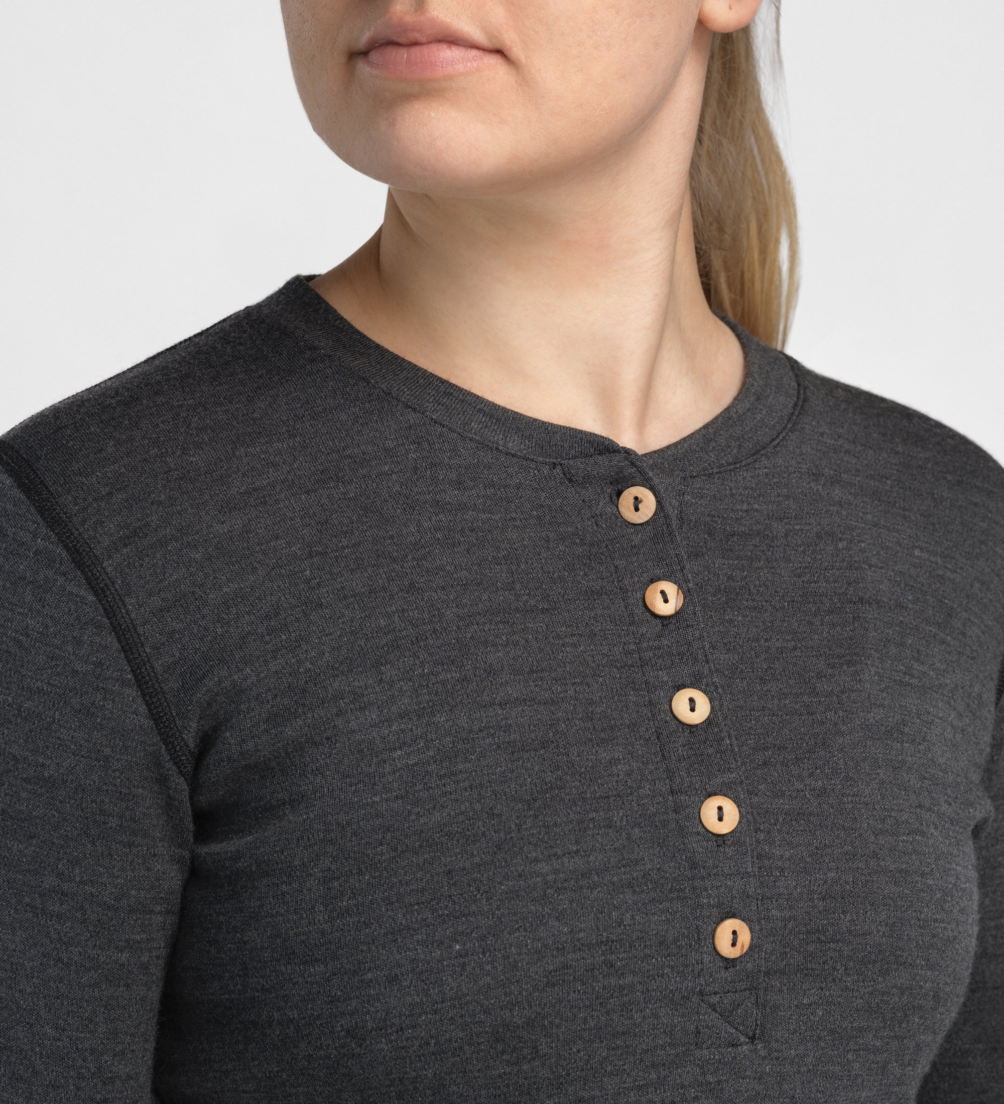 Warmwool Granddad Button Shirt ♀ - Image 8