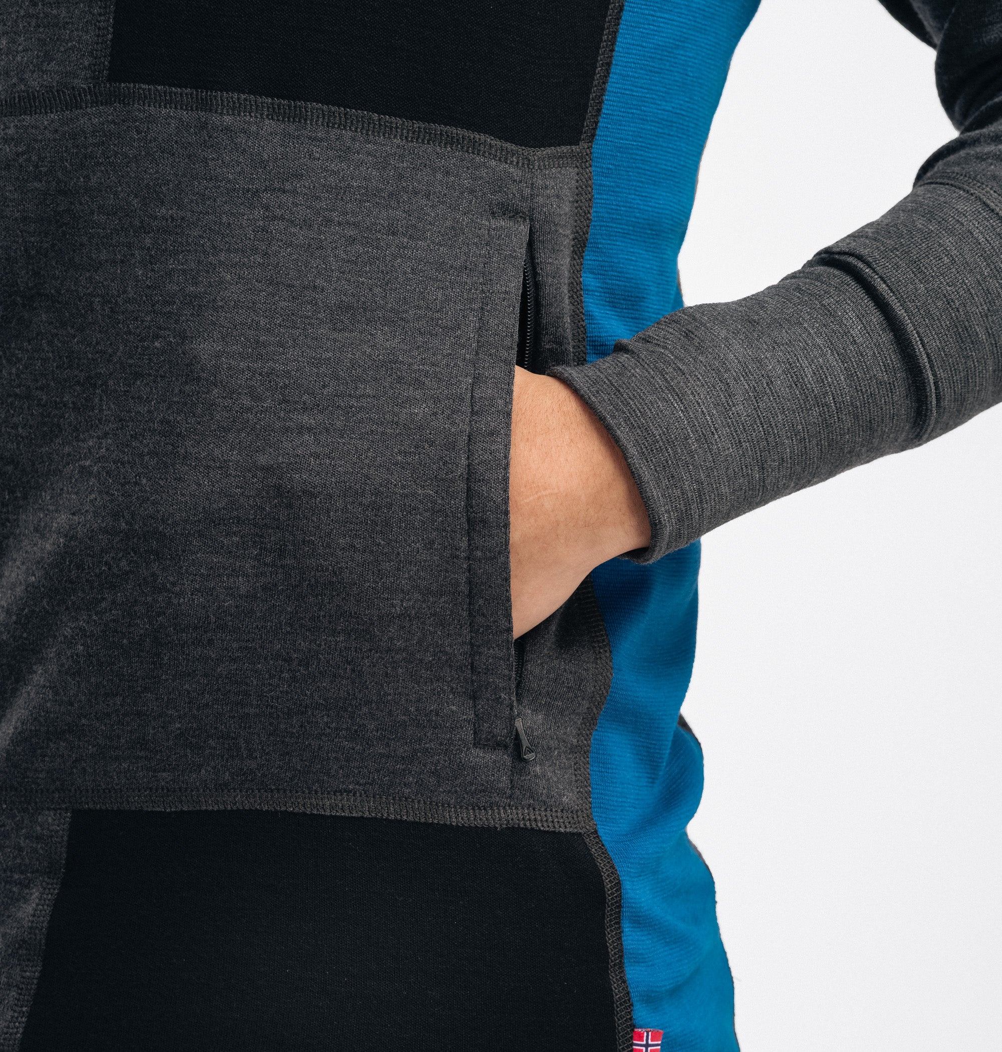 Warmwool Hood Sweater w/Zip ♂ - Image 11