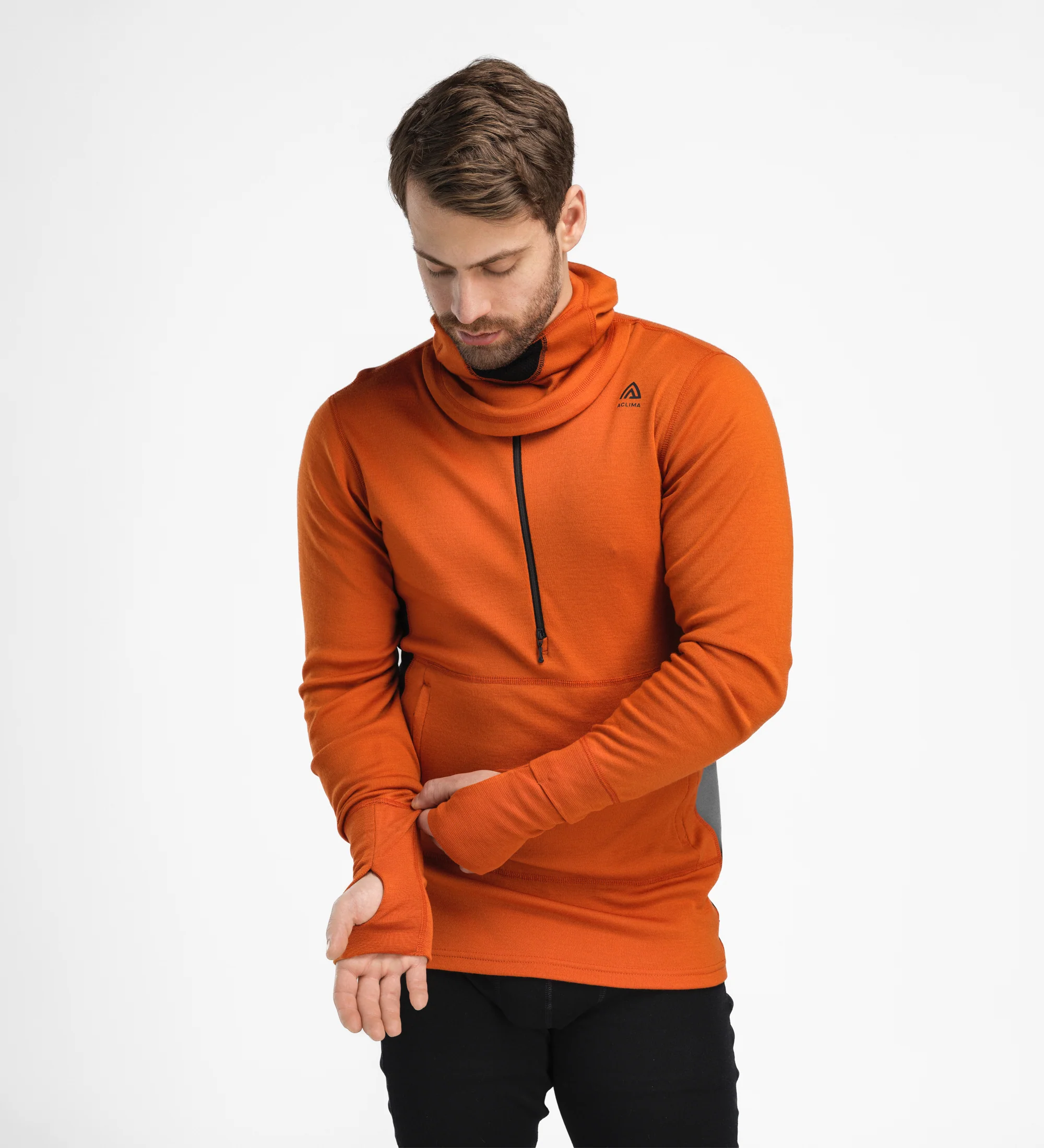 Warmwool Hood Sweater w/Zip ♂ - Image 7