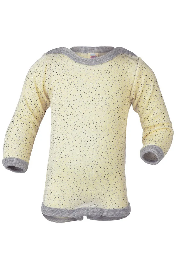 Baby Body Merino-Seide Langarm mit Schulterknöpfen - Image 3