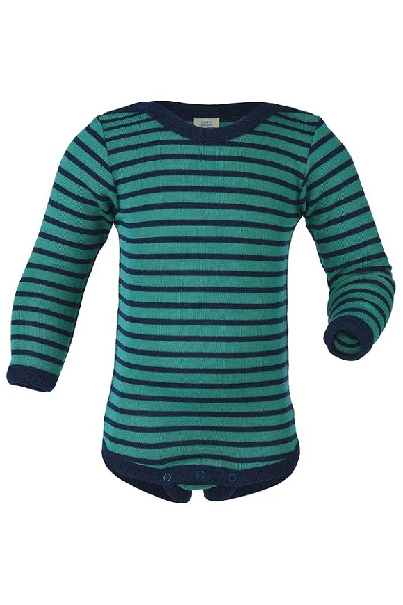 Baby Body Merino-Seide Langarm mit Schulterknöpfen - Image 4