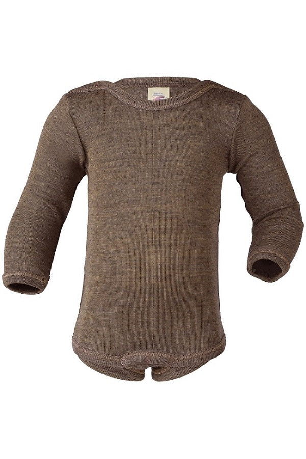 Baby Body Merino-Seide Langarm mit Schulterknöpfen - Image 6