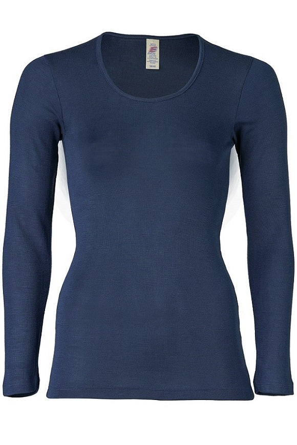 Damen Merino-Seide Shirt mit langem Arm - Image 4