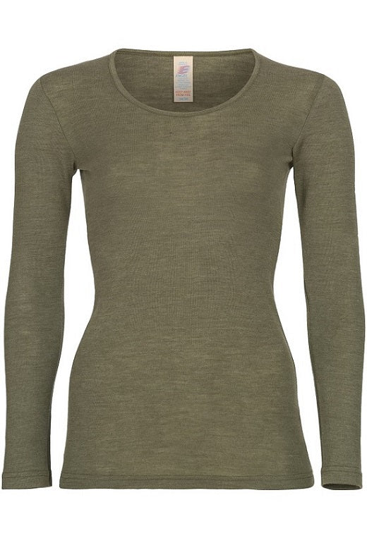 Damen Merino-Seide Shirt mit langem Arm - Image 5