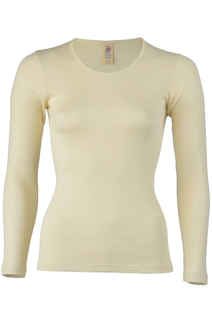 Damen Merino-Seide Shirt mit langem Arm - Image 6