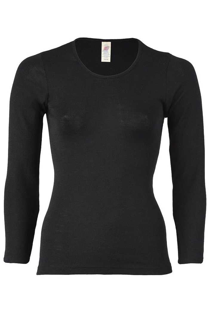 Damen Merino-Seide Shirt mit langem Arm - Image 7