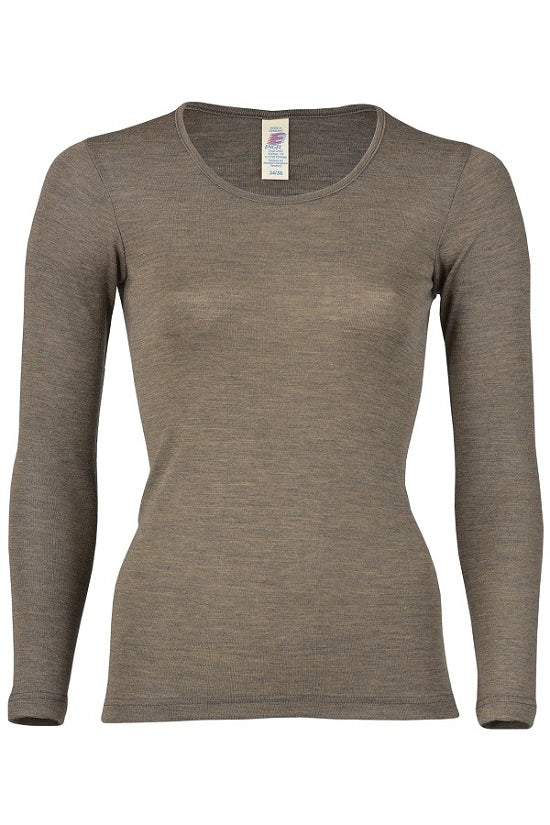 Damen Merino-Seide Shirt mit langem Arm - Image 8