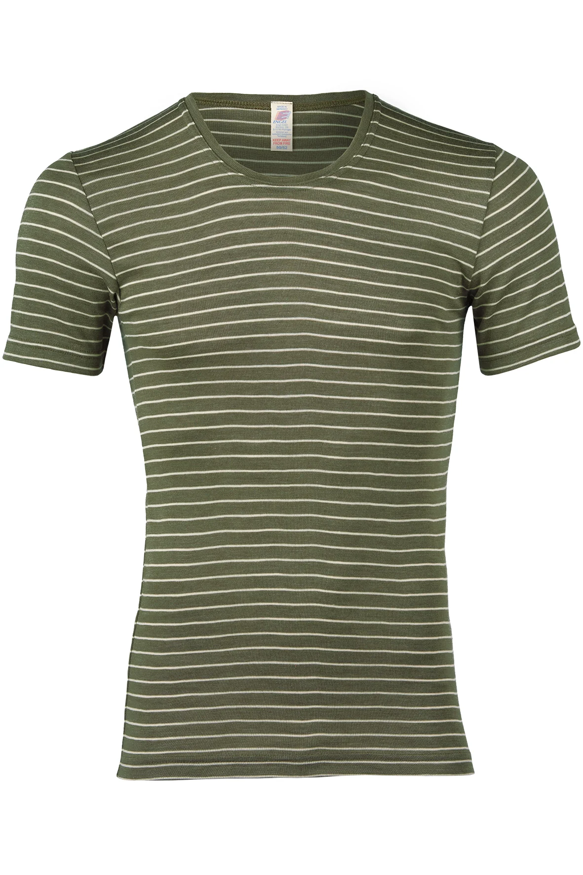 Merino-Seide Shirt gestreift Herren