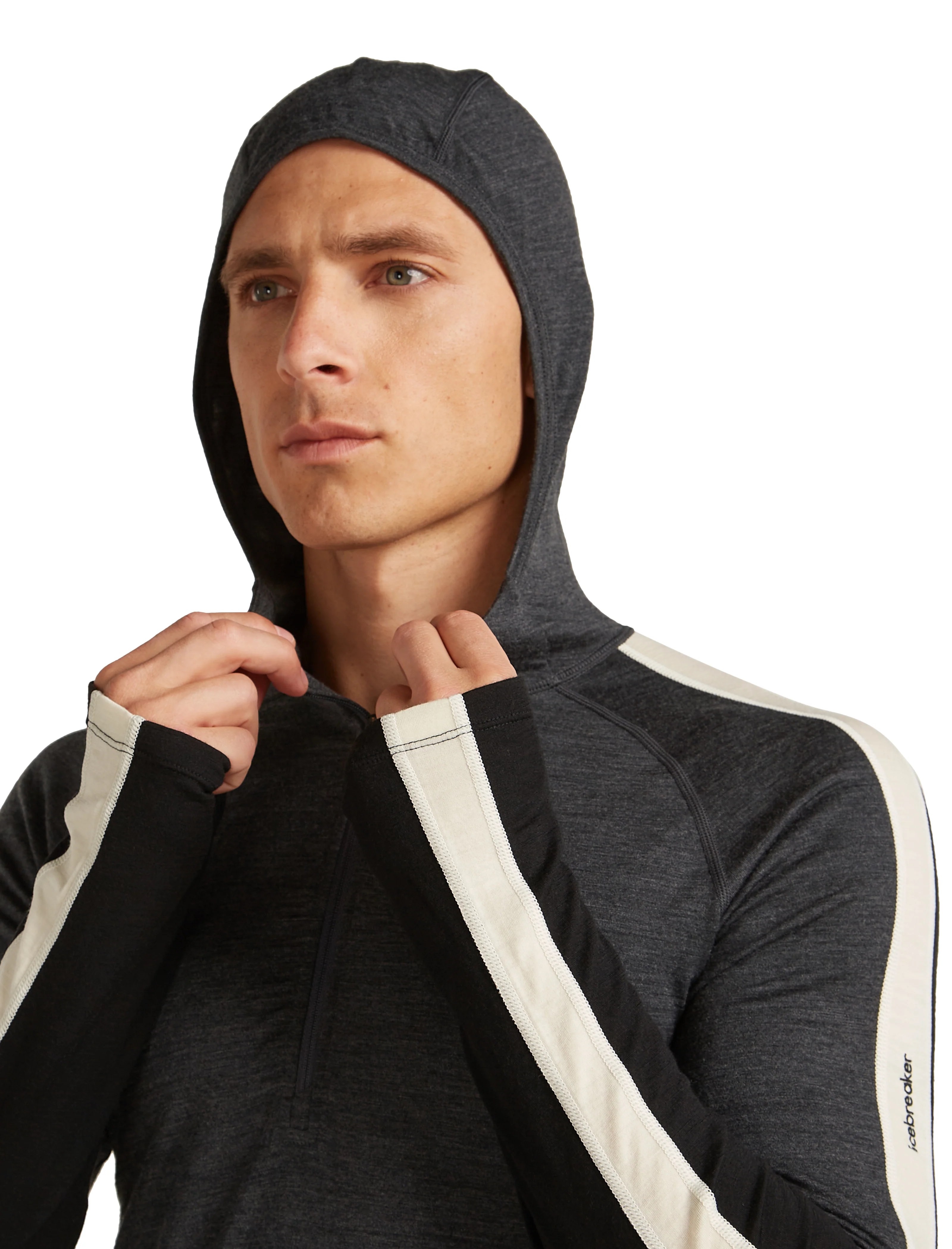 200 Oasis Plus LS Half Zip Hood ♂ - Image 3