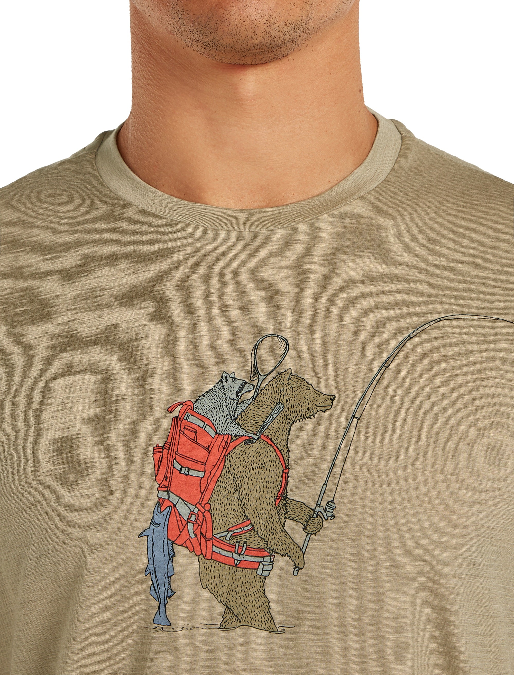 Tech Merino T-Shirt Bear Catch ♂ - Image 3