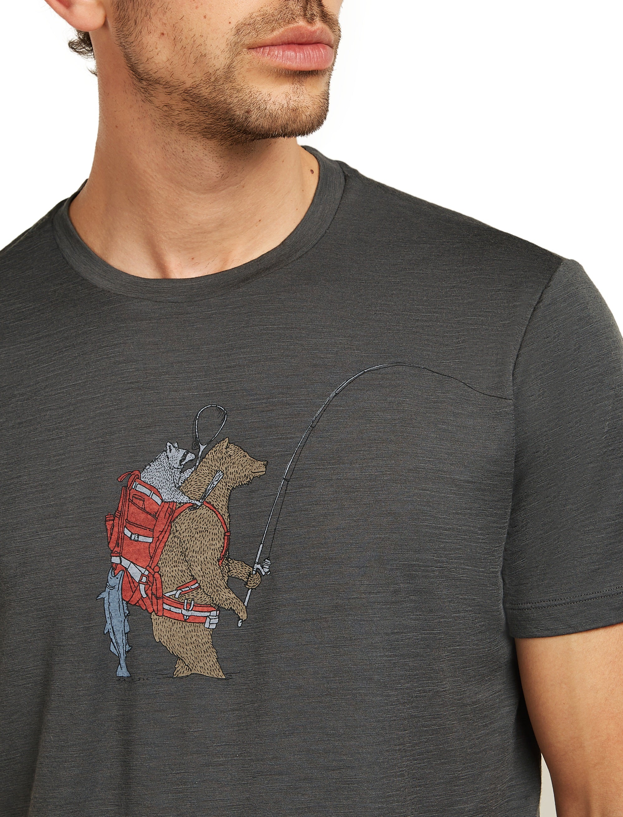 Tech Merino T-Shirt Bear Catch ♂ - Image 7