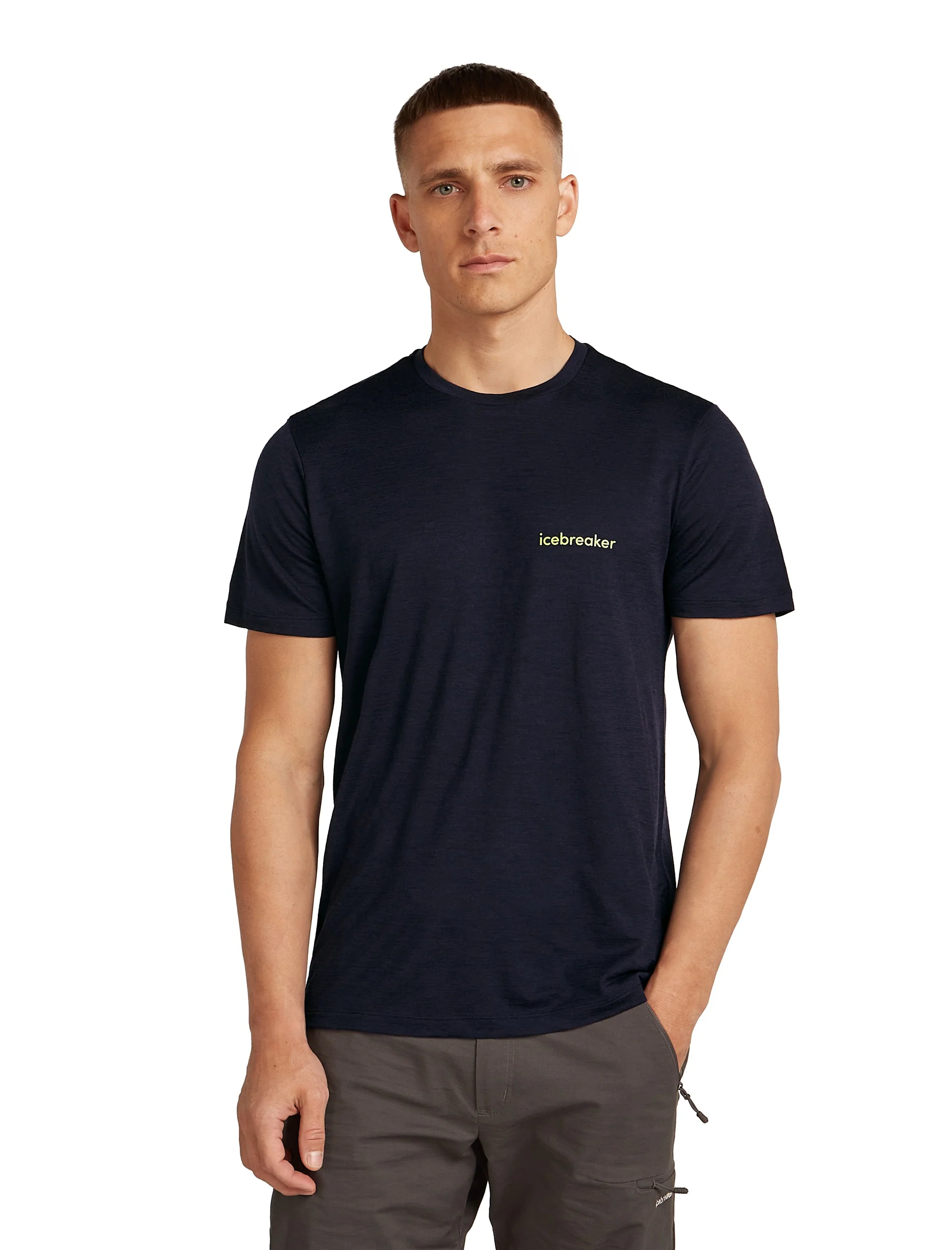 Tech Merino T-Shirt Icebreaker Wordmark ♂