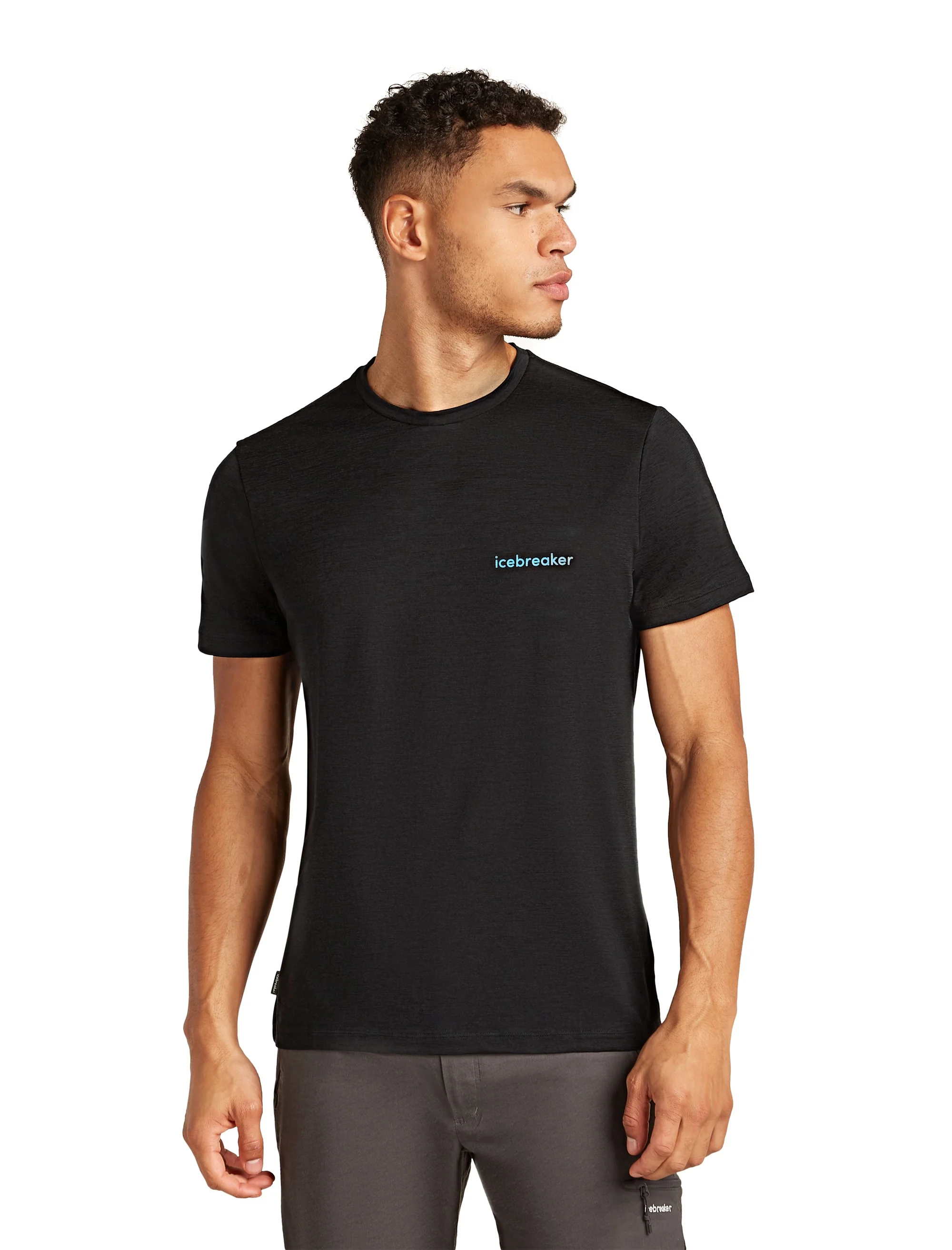 Tech Merino T-Shirt Icebreaker Wordmark ♂ - Image 4