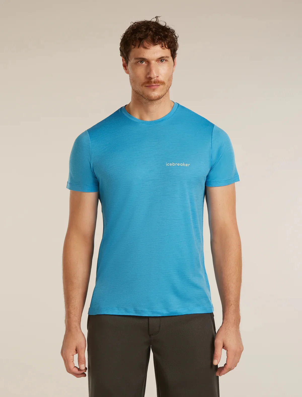 Tech Merino T-Shirt Icebreaker Wordmark ♂ - Image 5