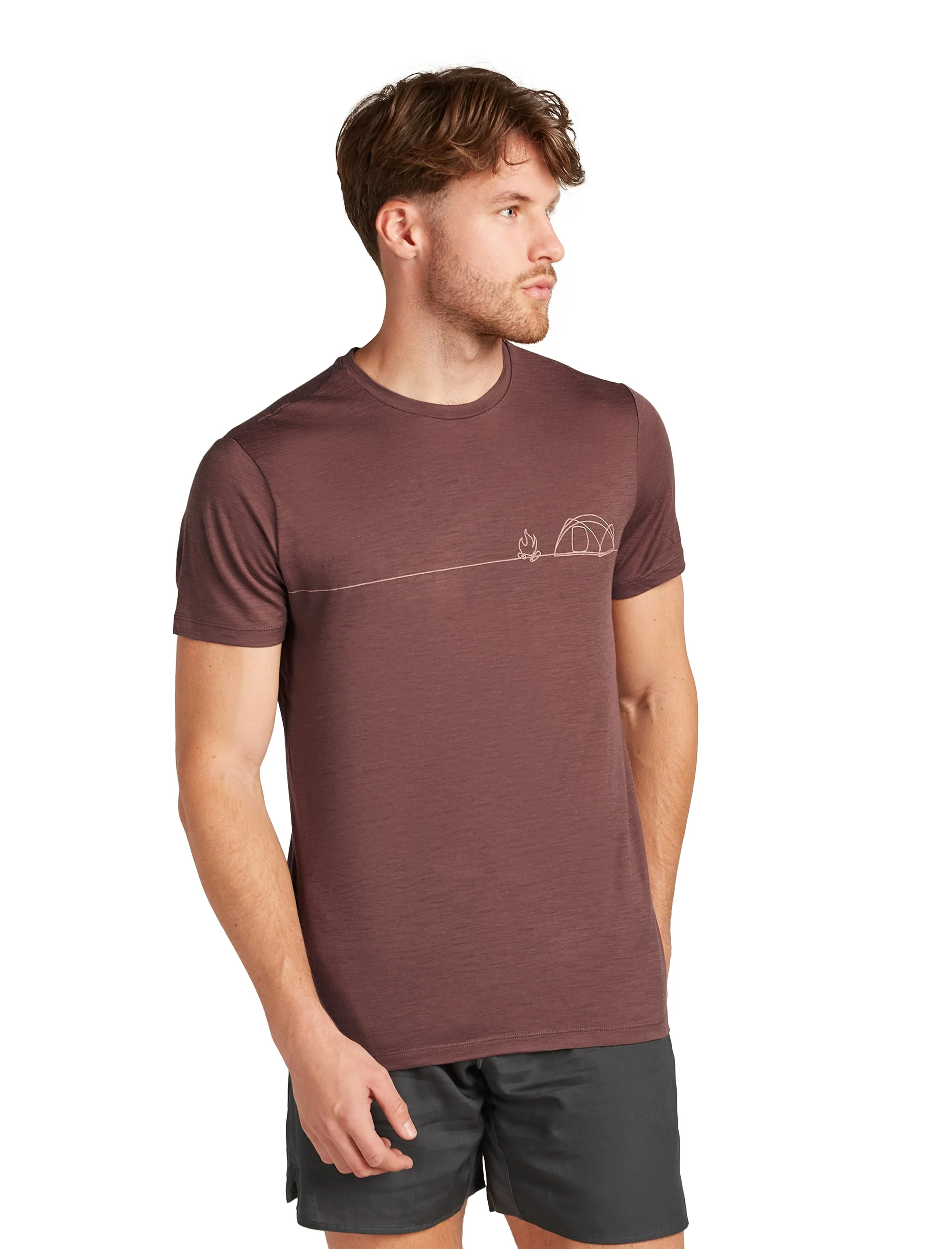 Tech Merino T-Shirt Single Line Camp ♂ - Image 2