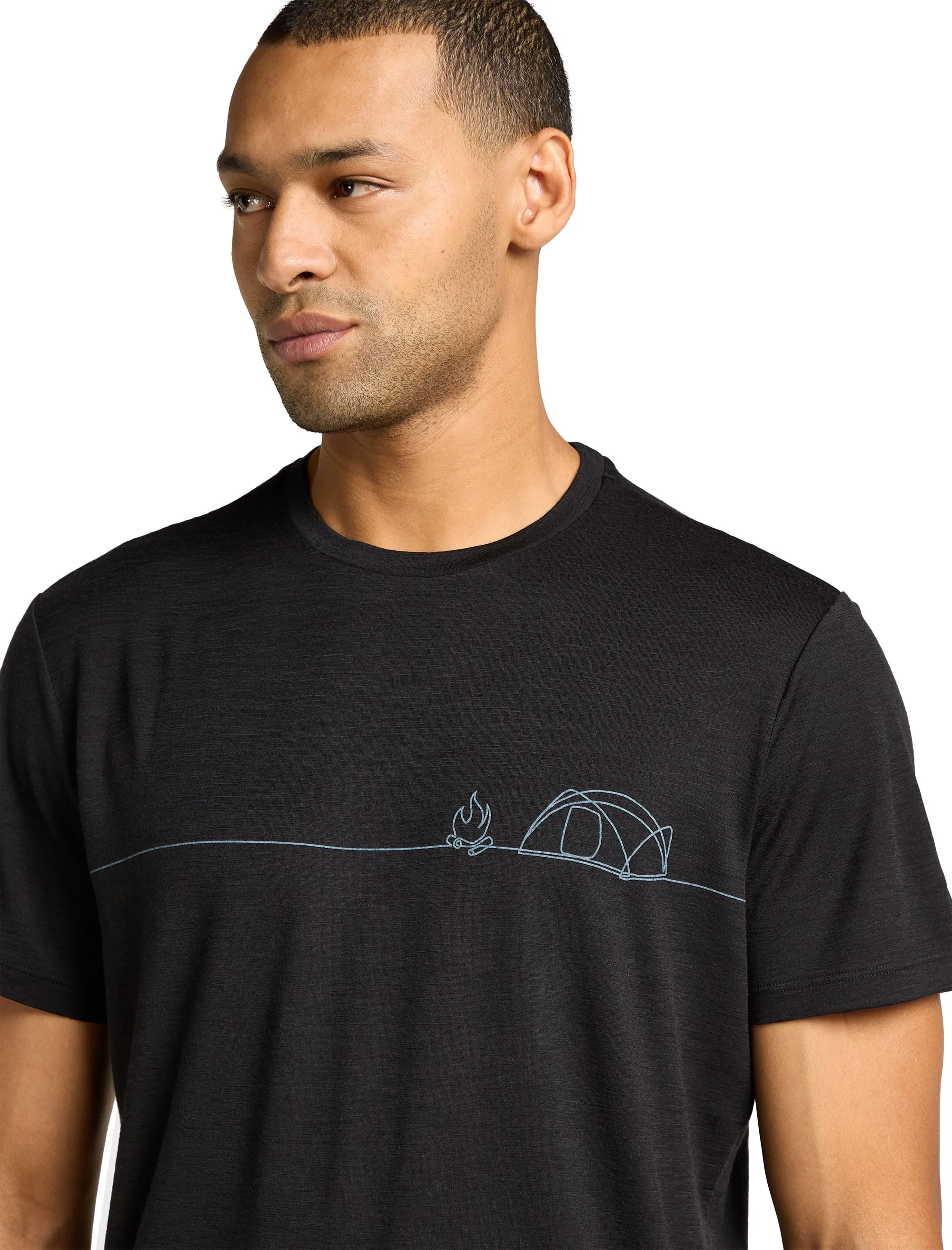 Tech Merino T-Shirt Single Line Camp ♂ - Image 6