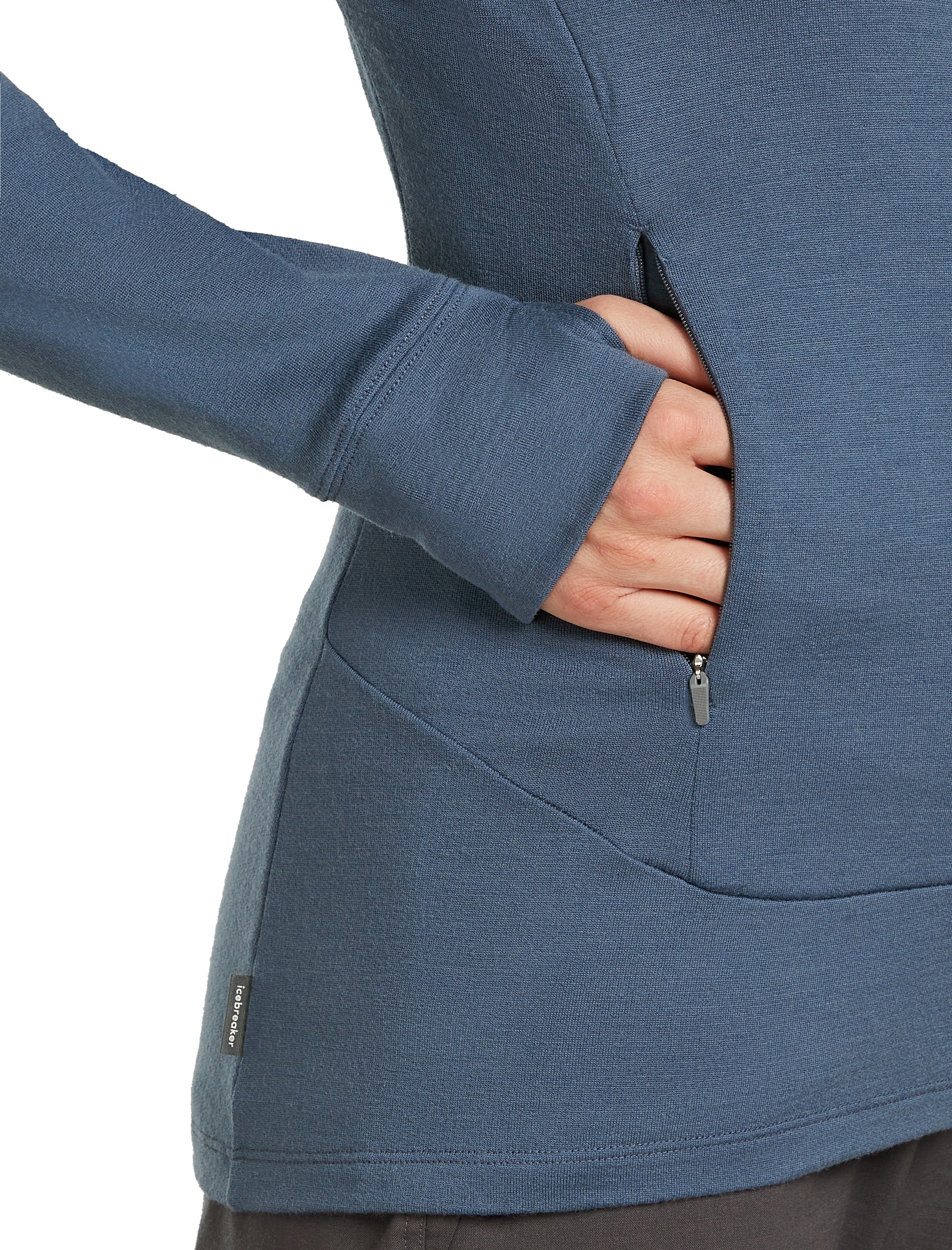 Quantum Merino Fleece Hoody Damen - Image 4