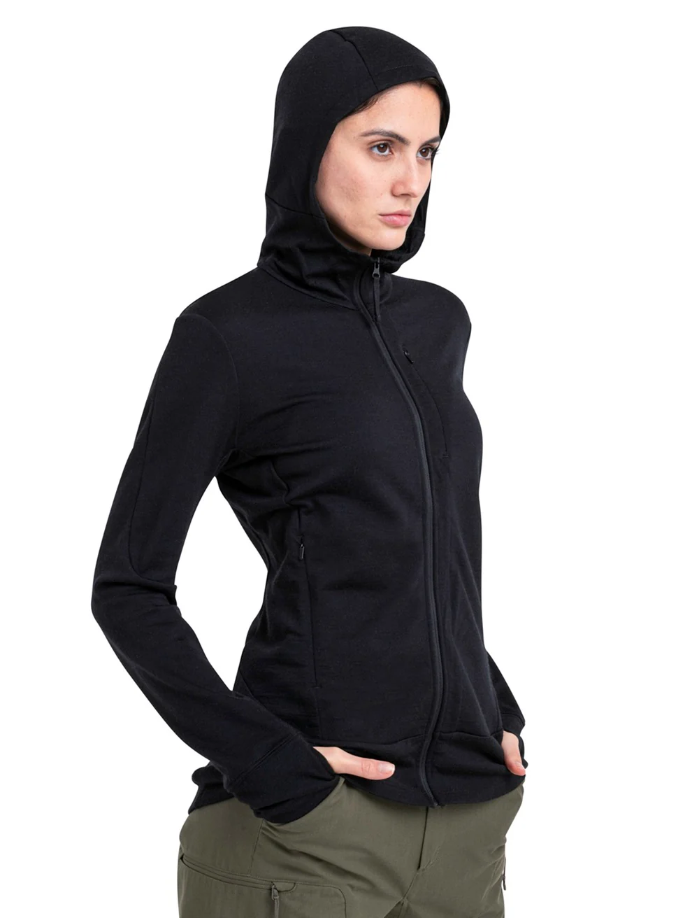 Quantum Merino Fleece Hoody Damen - Image 5