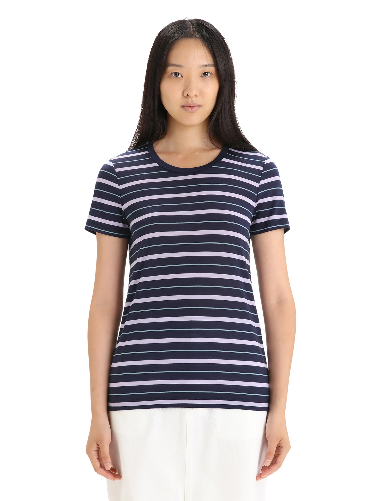 Wave Tencel®-Merino Shirt Stripe 150 ♀