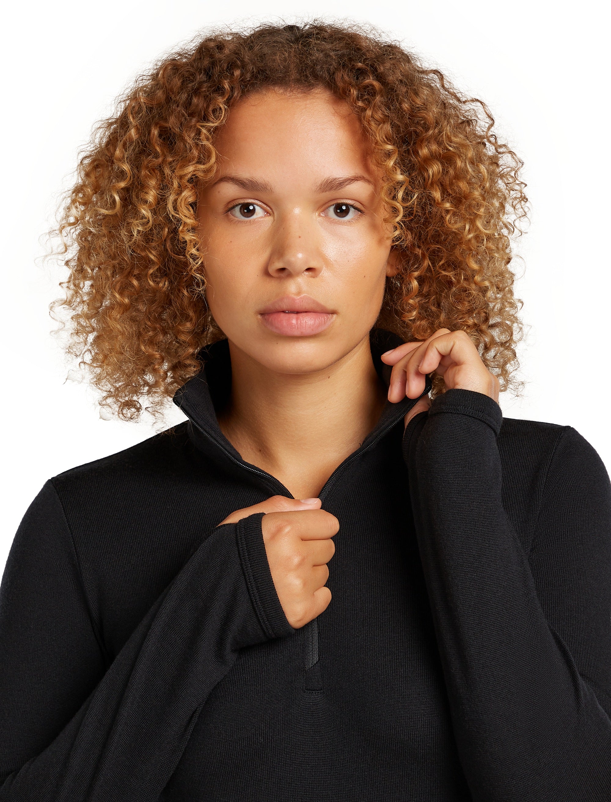 Original Merino Longsleeve Half Zip 320 ♀ - Image 2