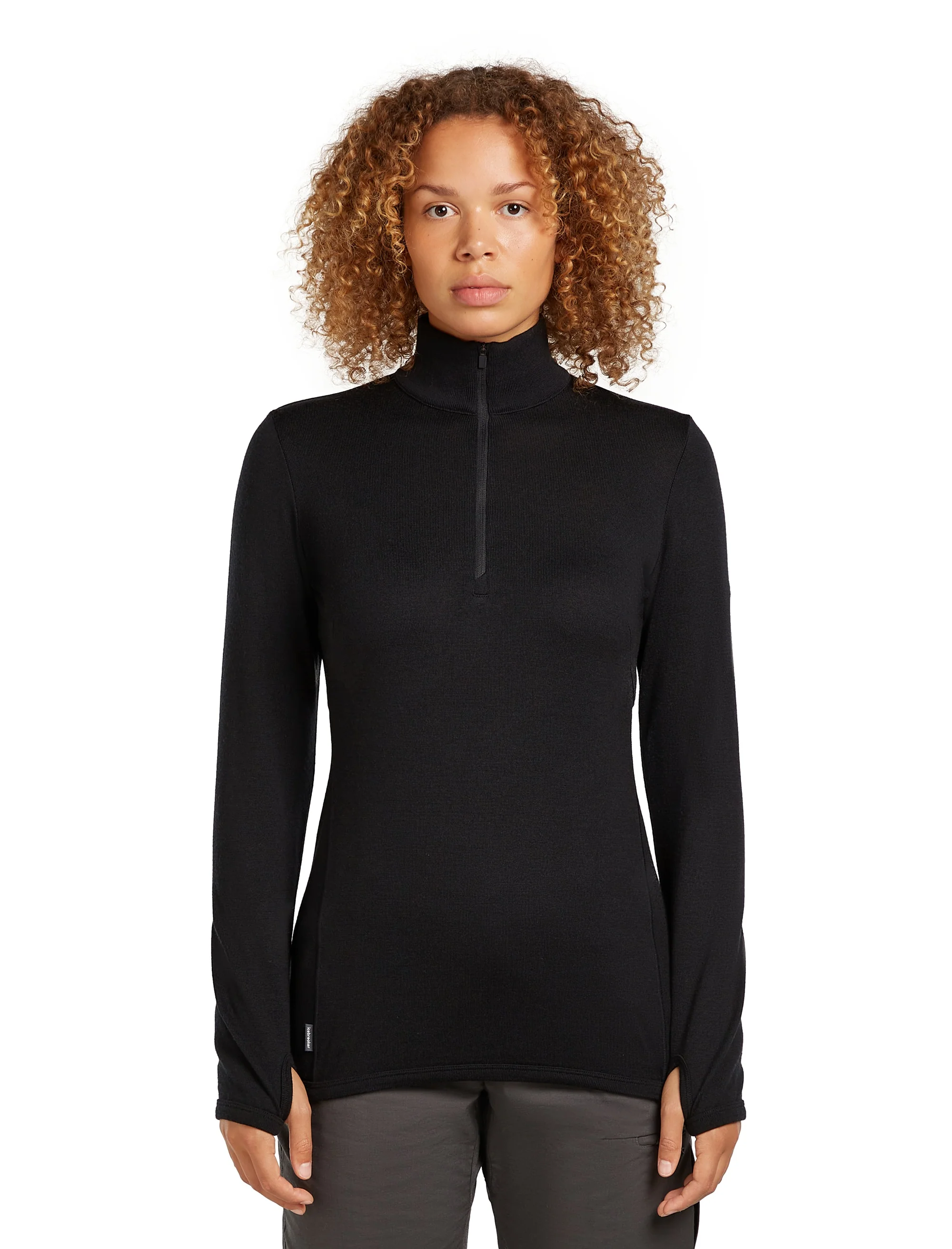 Original Merino Longsleeve Half Zip 320 ♀ - Image 4