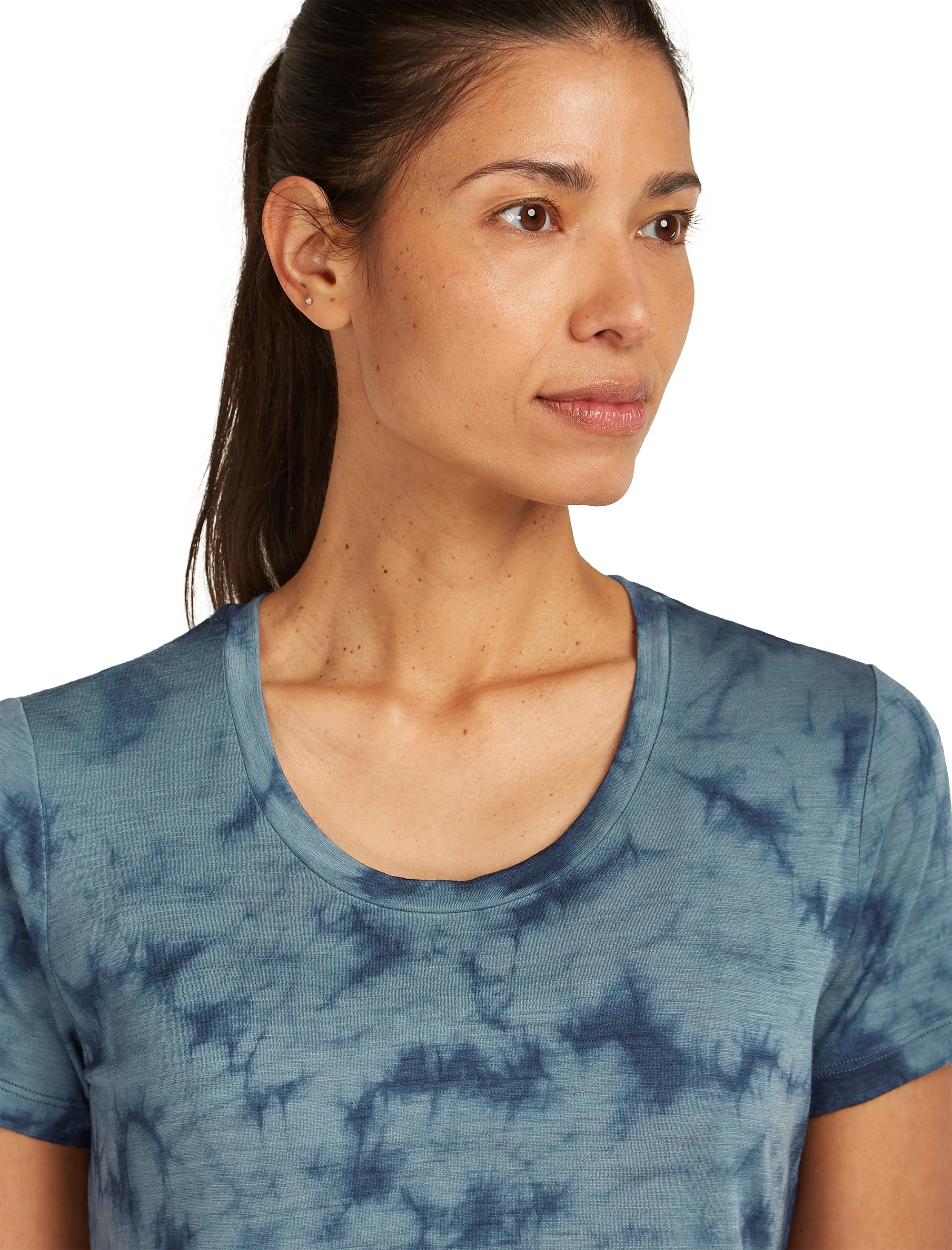 Tech Merino Scoop Tee Cloud Dye ♀ - Image 2