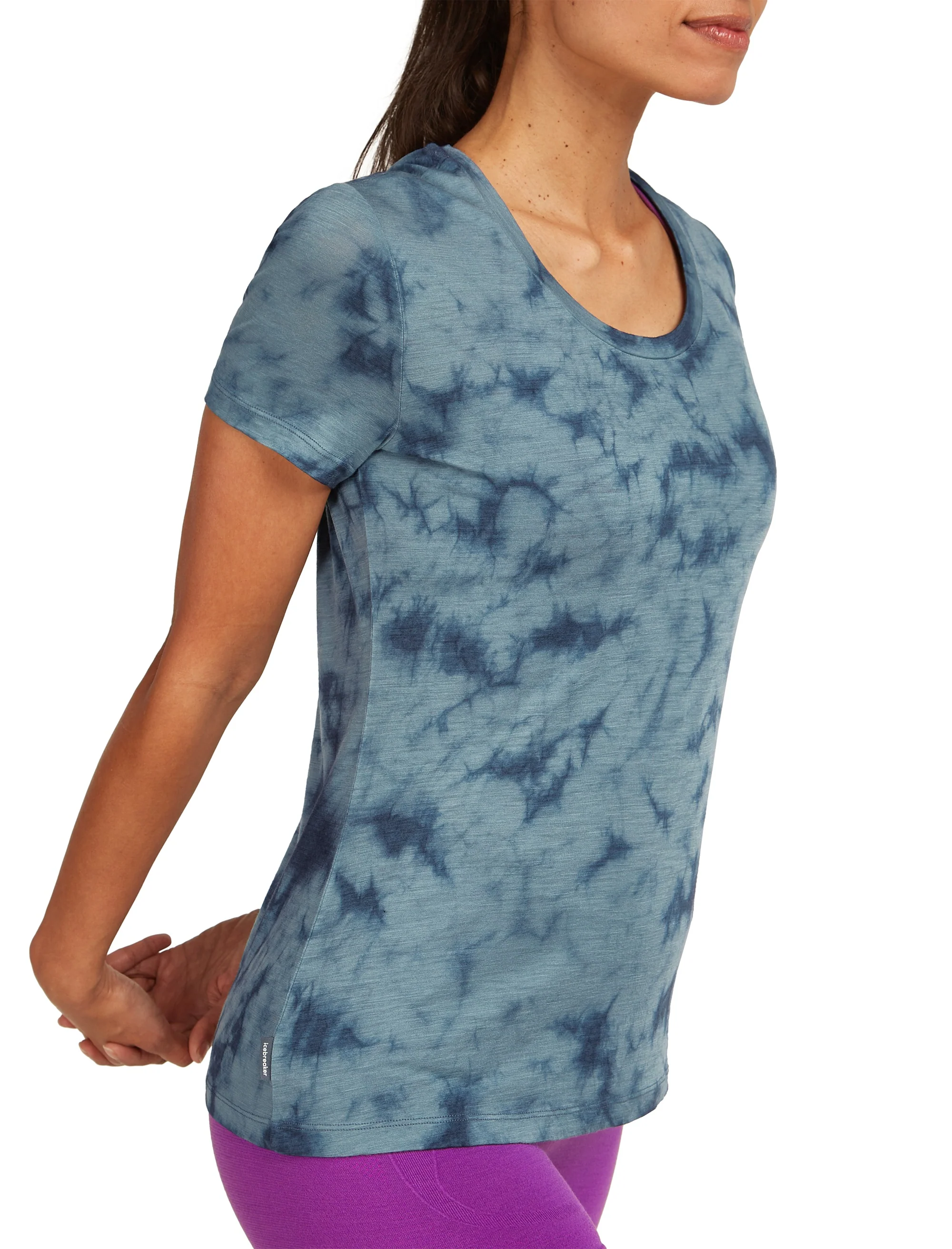 Tech Merino Scoop Tee Cloud Dye ♀ - Image 3
