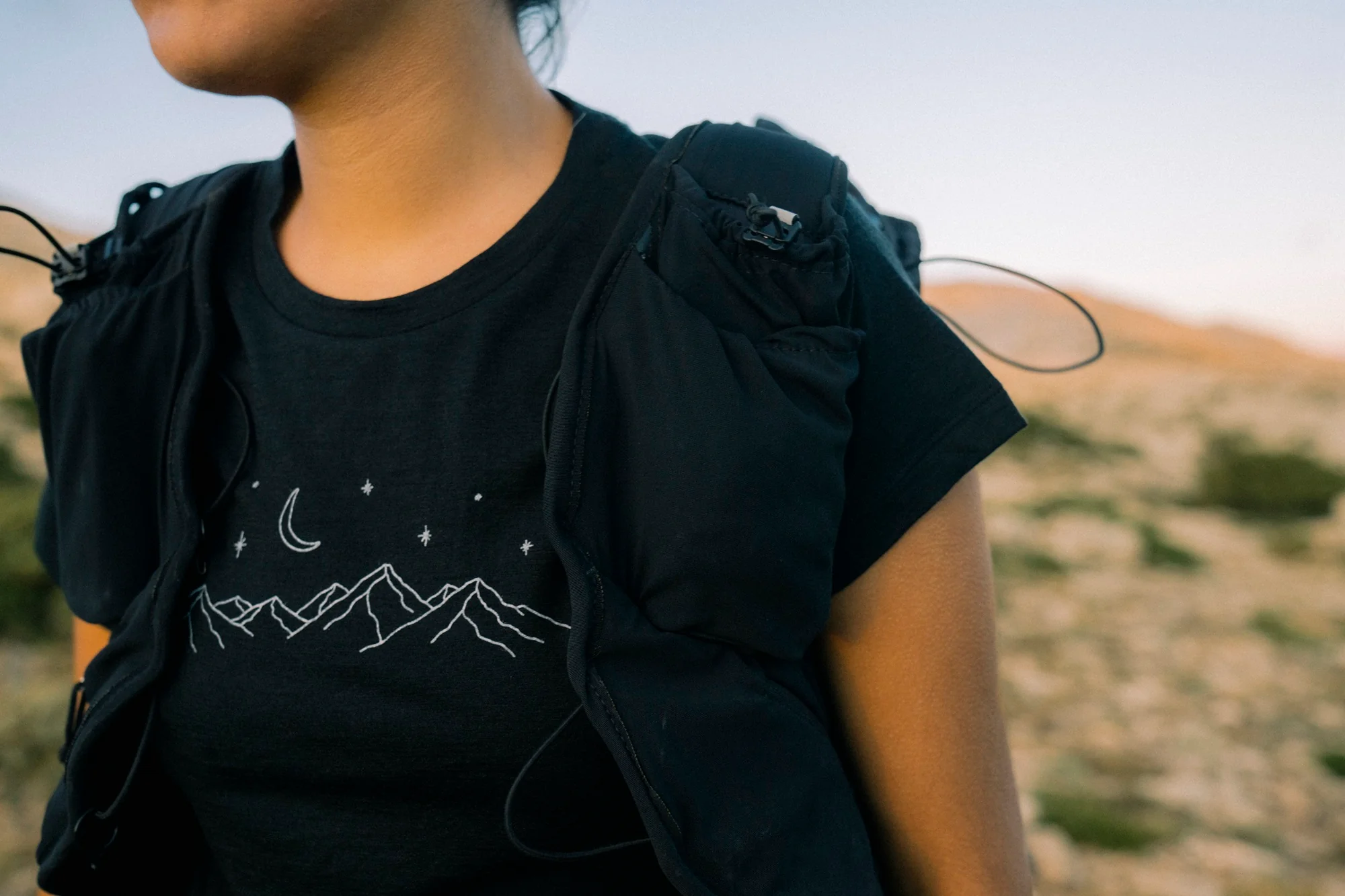 Tech Merino T-Shirt Sparkling Stars ♀ - Image 12