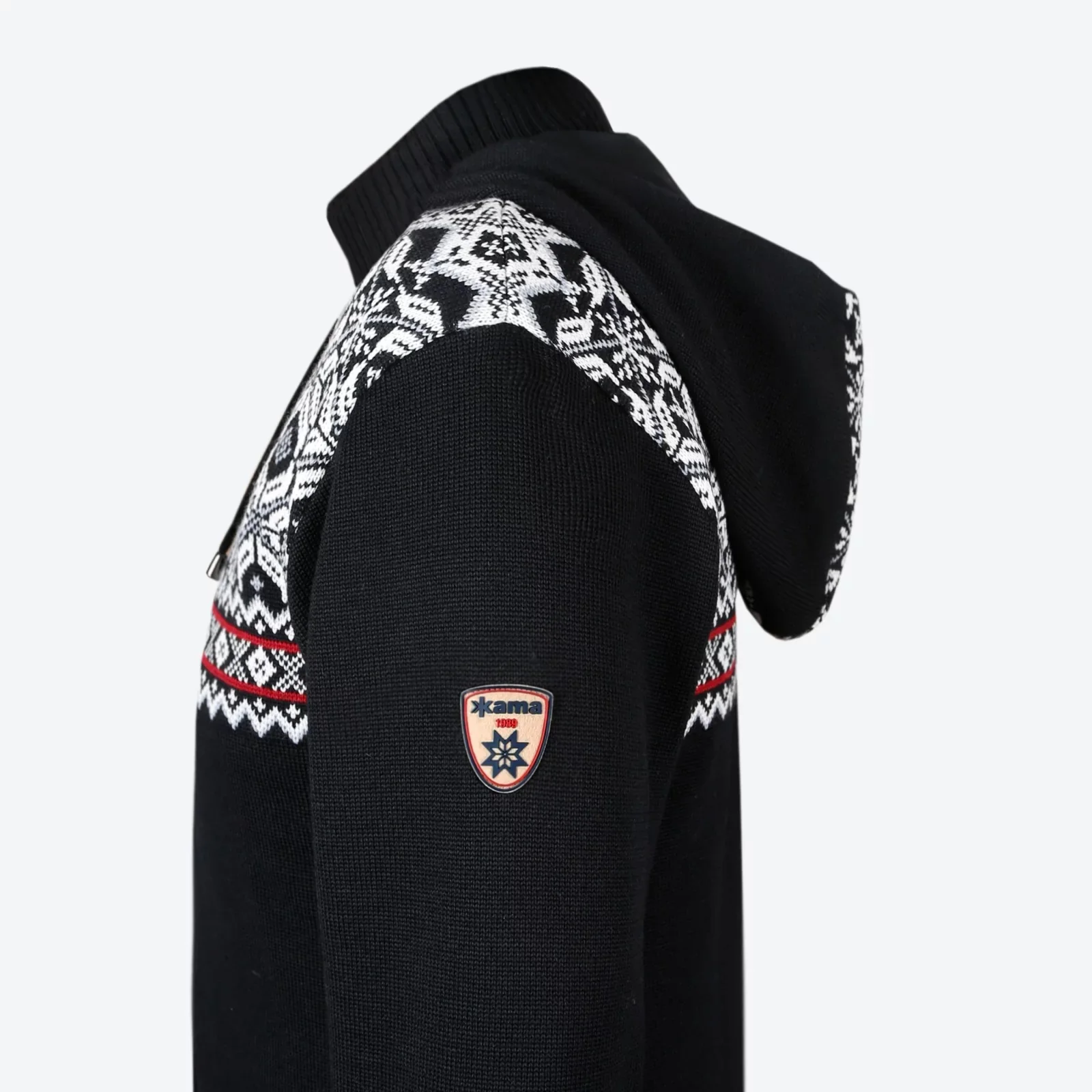Norweger Merino Kapuzenjacke mit Windstopper - Image 3