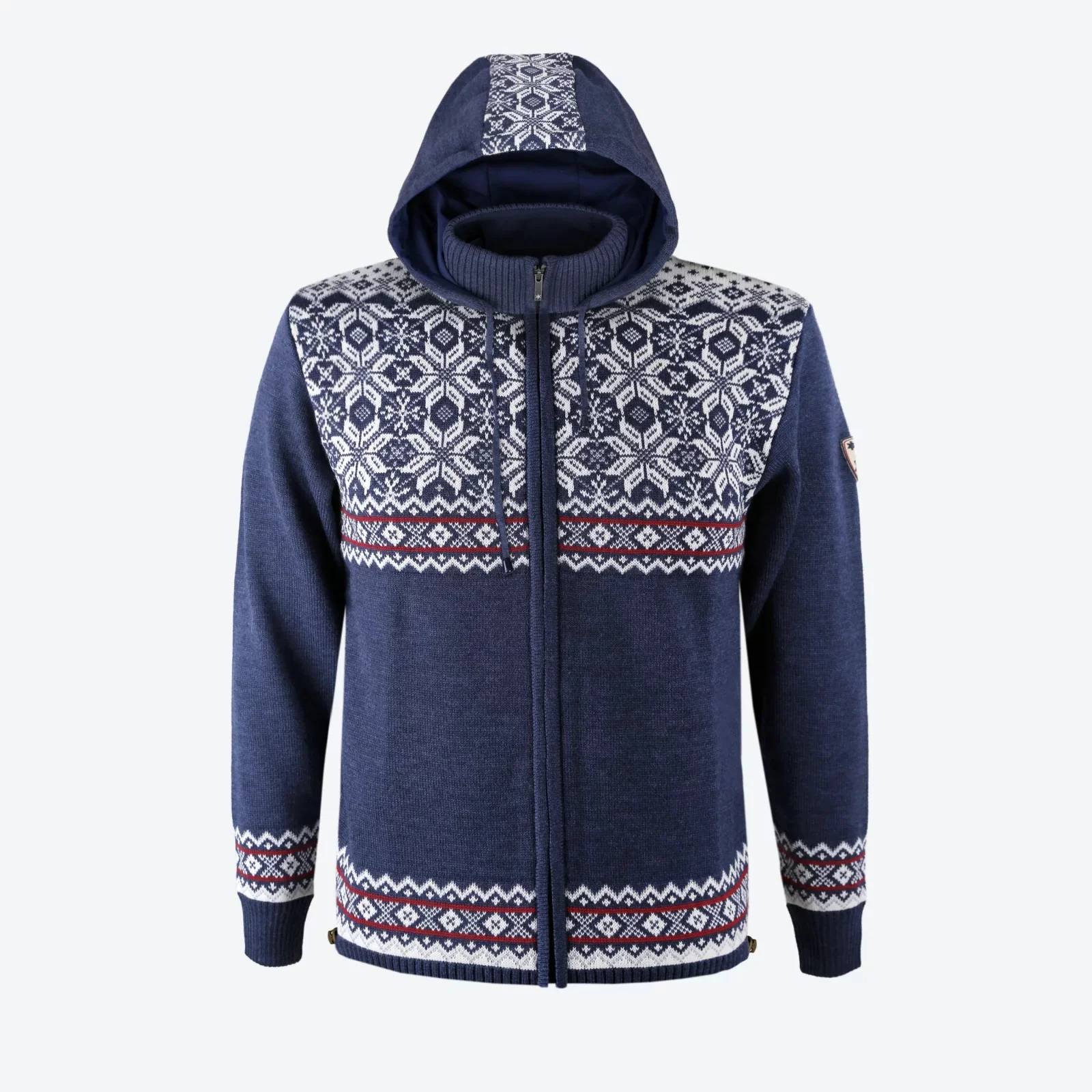 Norweger Merino Kapuzenjacke mit Windstopper - Image 4