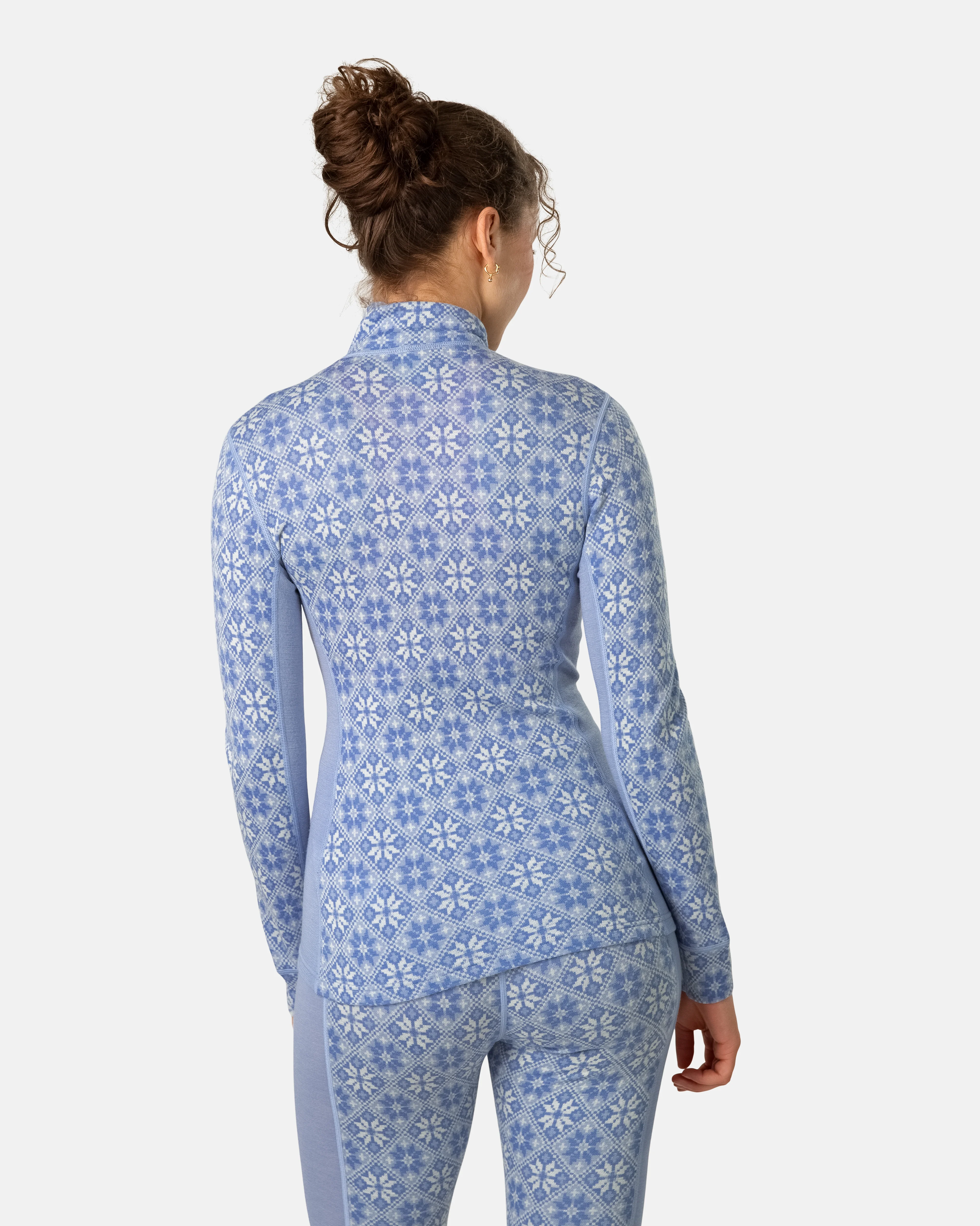 Rose Merino Long Sleeve Half Zip 240 ♀ - Image 2