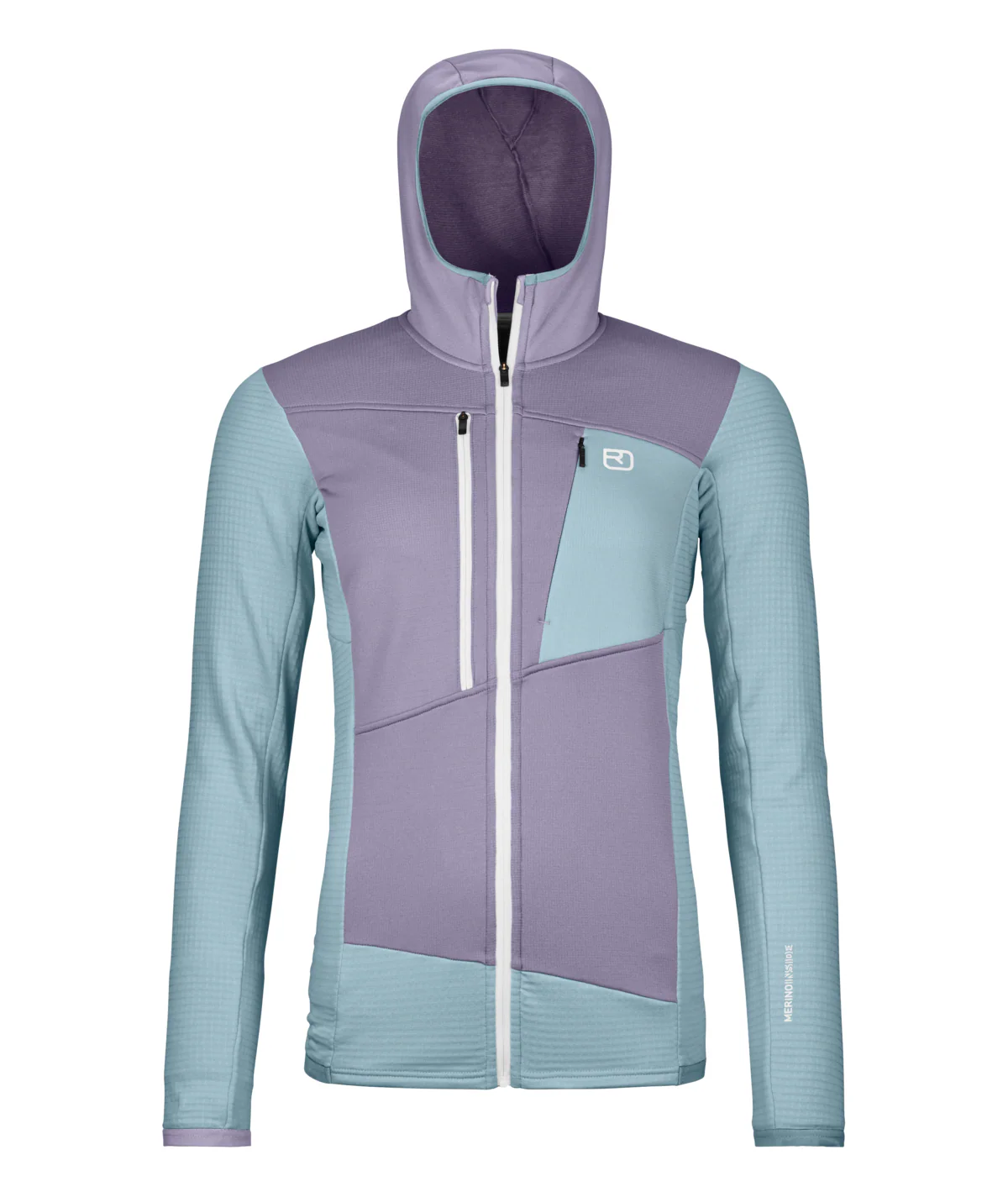 Merino Fleece Grid Hoody Damen - Image 3