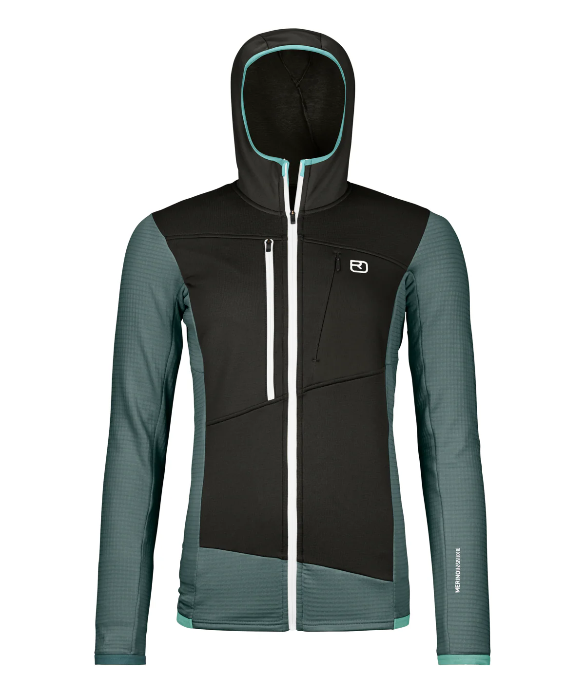 Merino Fleece Grid Hoody Damen - Image 7