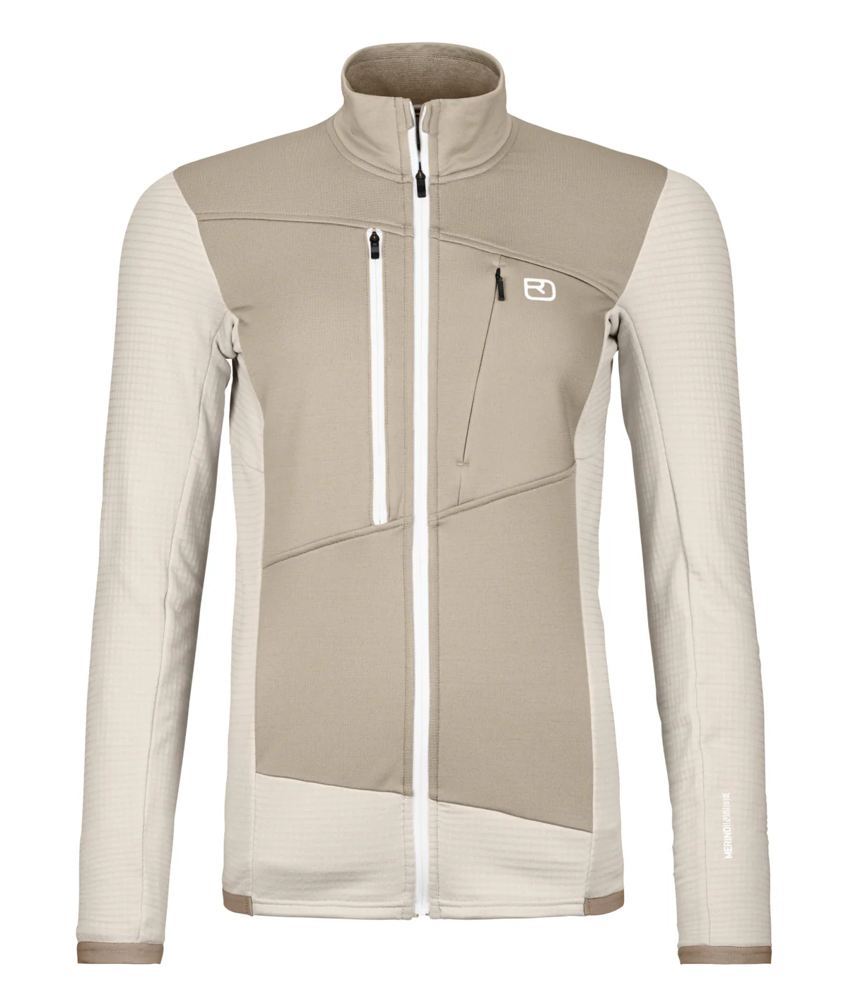 Merino Fleece Grid Jacket Damen - Image 3