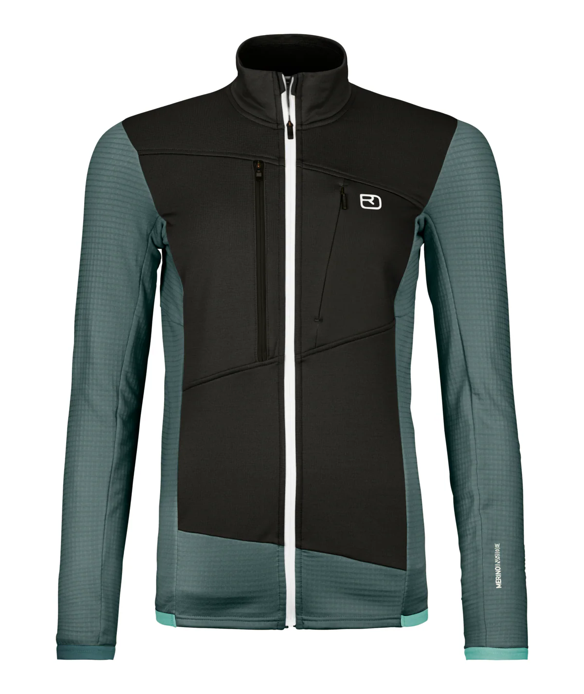 Merino Fleece Grid Jacket Damen - Image 5