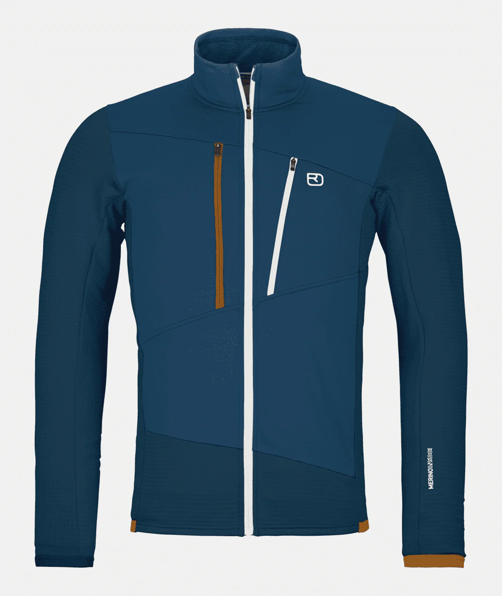 Merino Fleece Grid Jacket Herren - Image 4