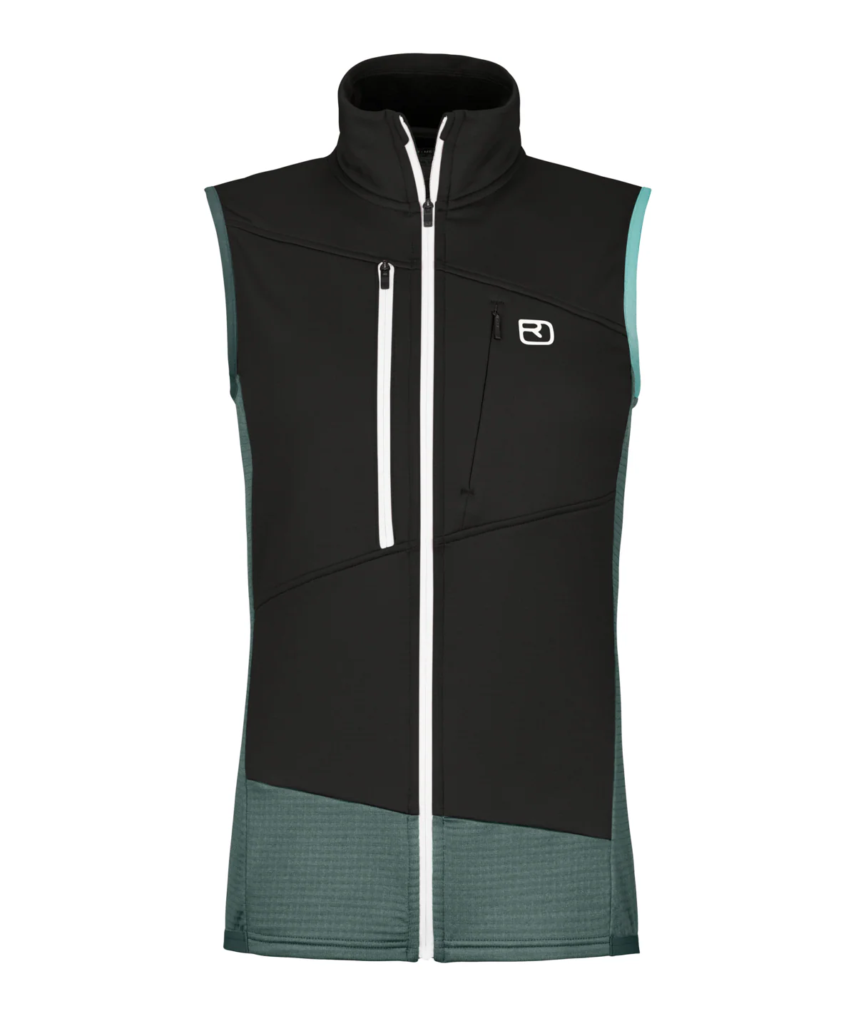 Merino Fleece Grid Weste Damen - Image 4
