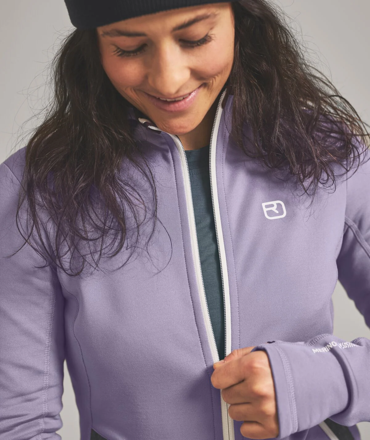 Merino Fleece Hoody Damen - Image 3