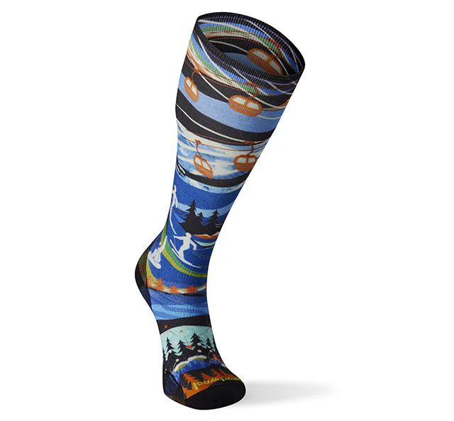 Performance Ski Socks Skication Print Unisex - Image 2