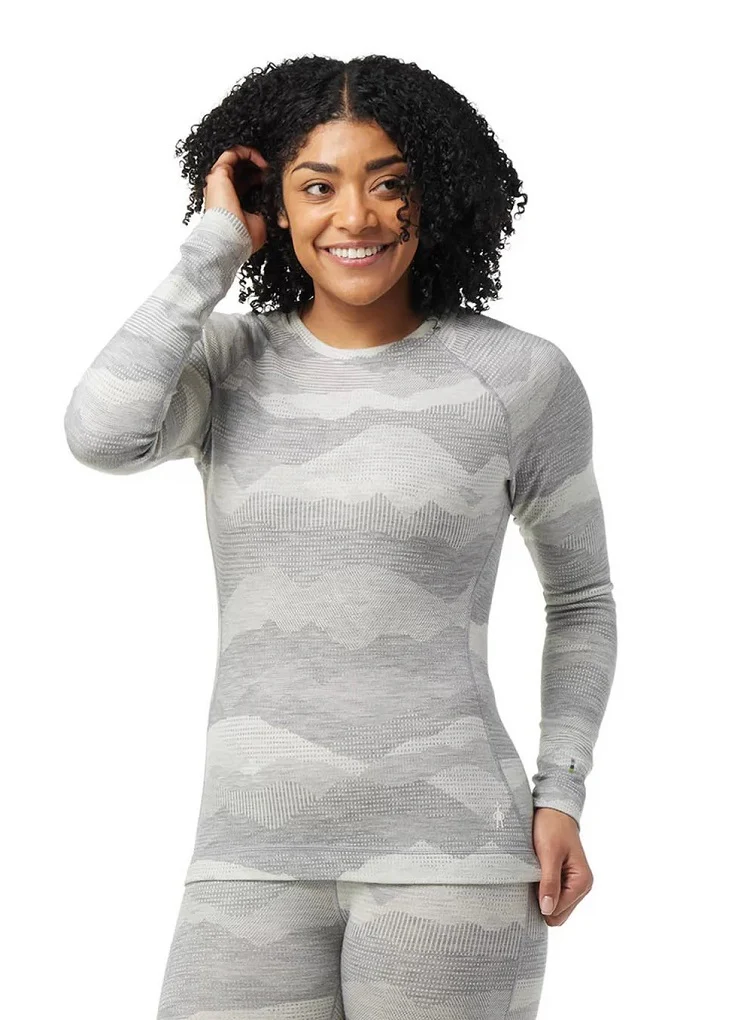 Thermal Merino Crew Neck Mountain Scape 250 ♀
