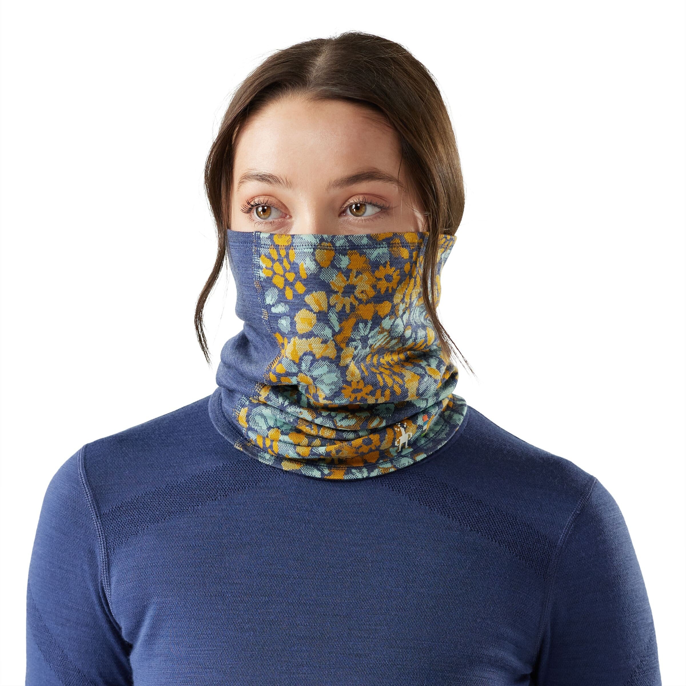Thermal Merino Reversible Neck Warmer Floral - Image 3