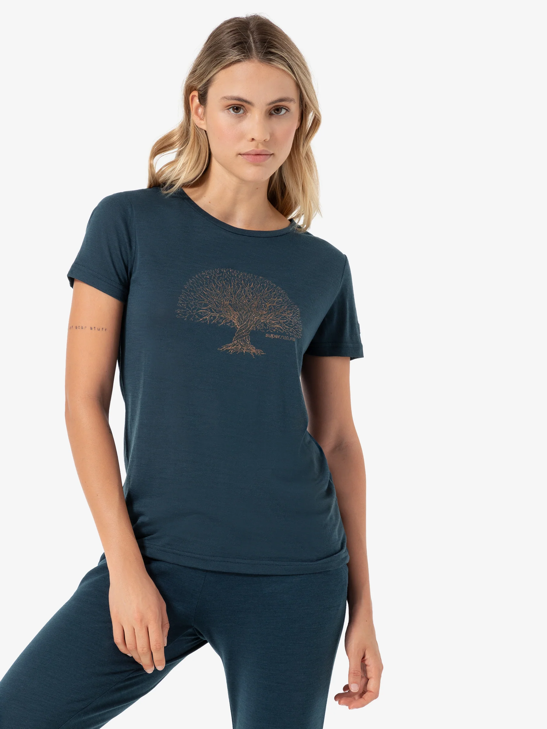 Mix Merino Yoga Tree Tee ♀ - Image 3