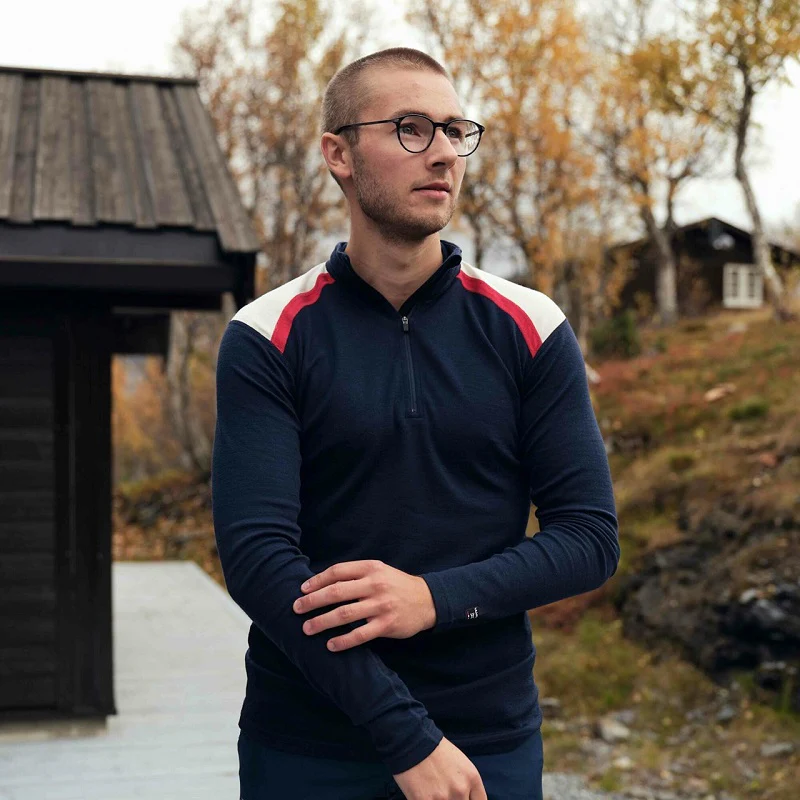Sjoa Jaquard Half Zip Merino 205 ♂ - Image 3