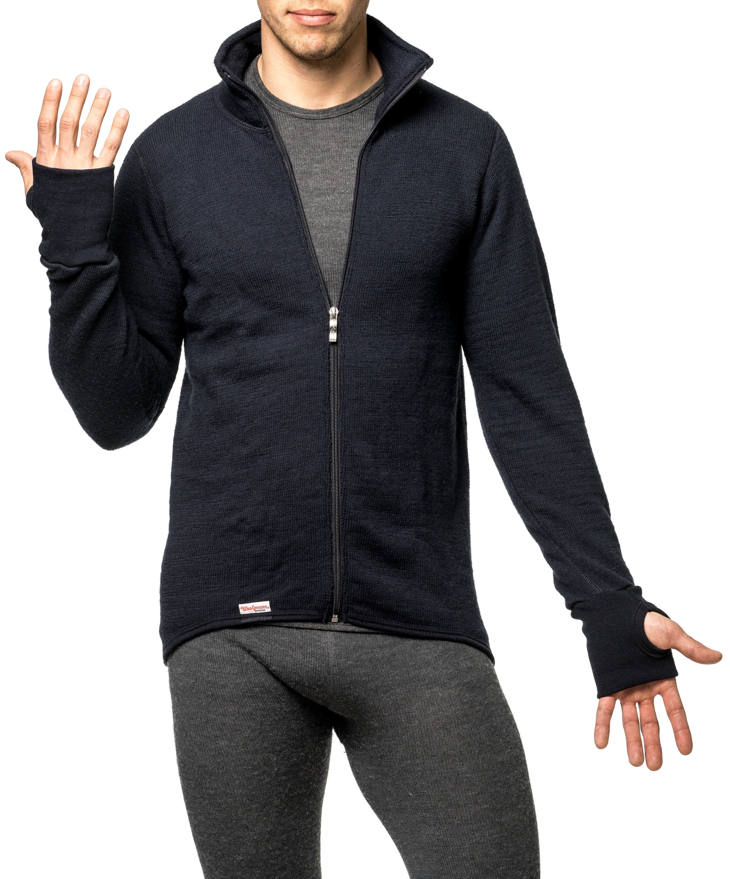 Ullfrotte-600 Thermo Merino Jacke Unisex - Image 3